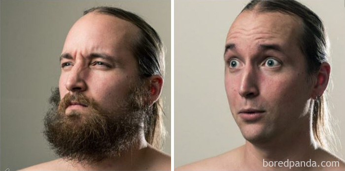 Plus de 40 transformations méconnaissables d'hommes après avoir rasé leurs barbes