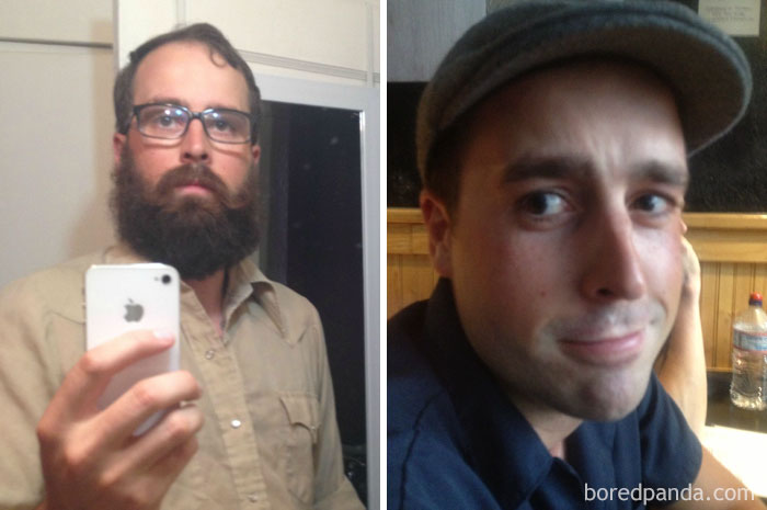 Plus de 40 transformations méconnaissables d'hommes après avoir rasé leurs barbes