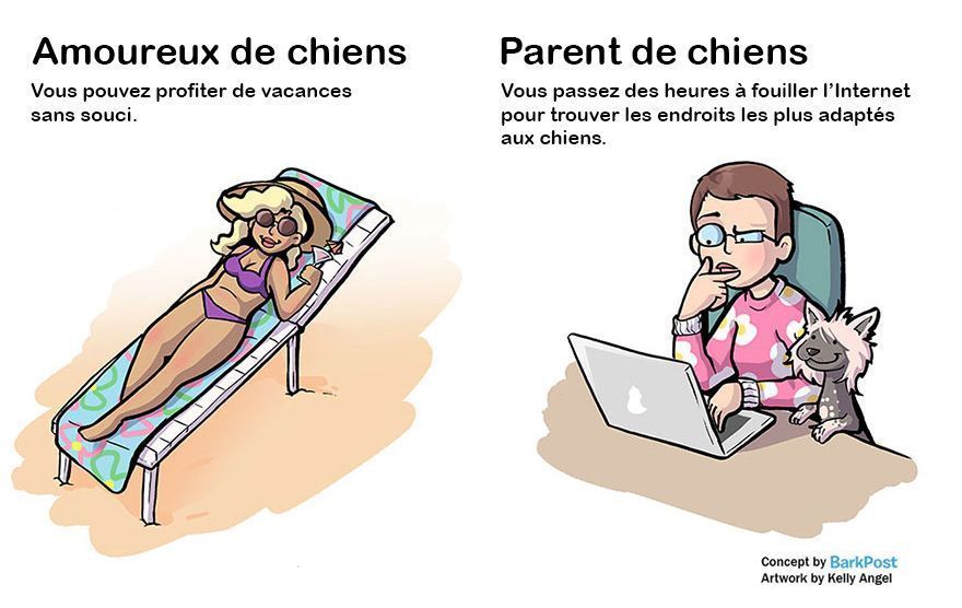 7 différences entre amoureux de chiens et parents de chiens