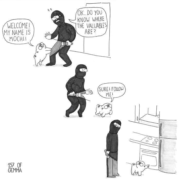 Des bandes dessinées adorables qui résument ce que c'est que de vivre avec un chien Des bandes dessinées adorables qui résument ce que c'est que de vivre avec un chien