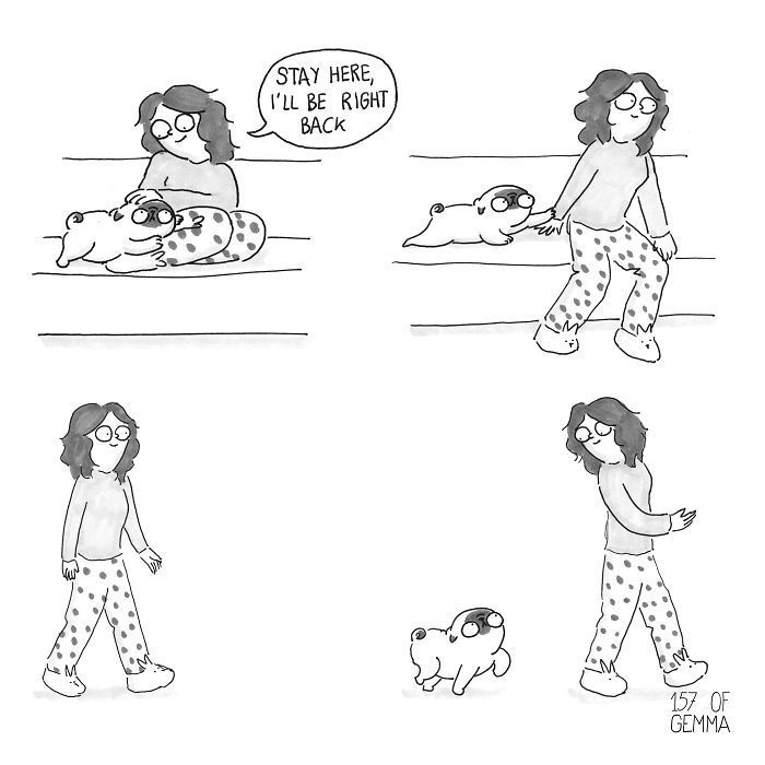 Des bandes dessinées adorables qui résument ce que c'est que de vivre avec un chien Des bandes dessinées adorables qui résument ce que c'est que de vivre avec un chien