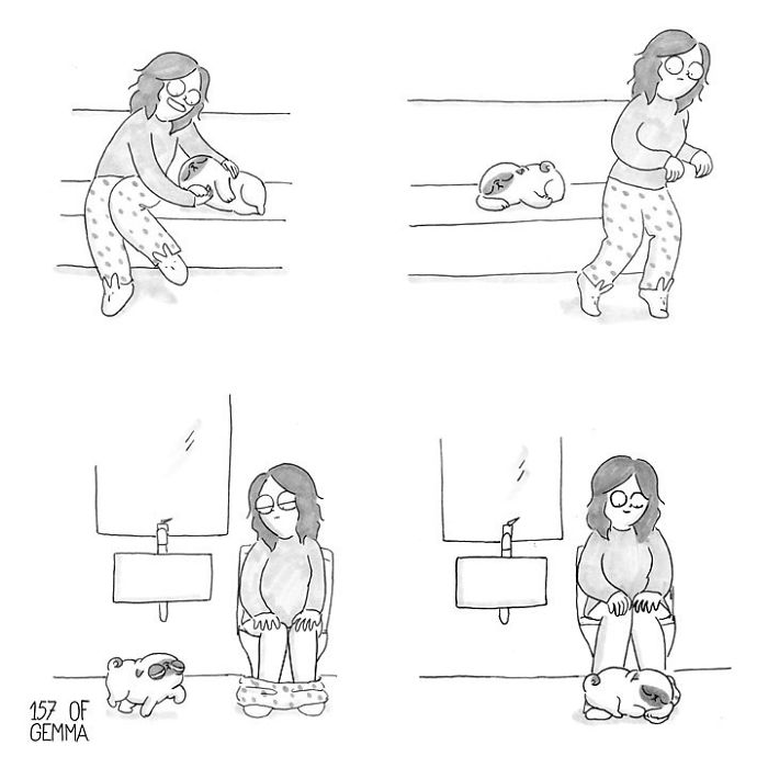 Des bandes dessinées adorables qui résument ce que c'est que de vivre avec un chien Des bandes dessinées adorables qui résument ce que c'est que de vivre avec un chien