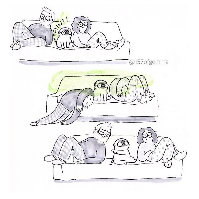 Des bandes dessinées adorables qui résument ce que c'est que de vivre avec un chien Des bandes dessinées adorables qui résument ce que c'est que de vivre avec un chien