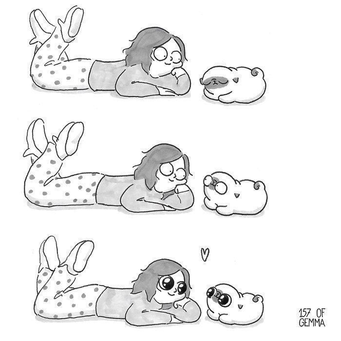 Des bandes dessinées adorables qui résument ce que c'est que de vivre avec un chien Des bandes dessinées adorables qui résument ce que c'est que de vivre avec un chien