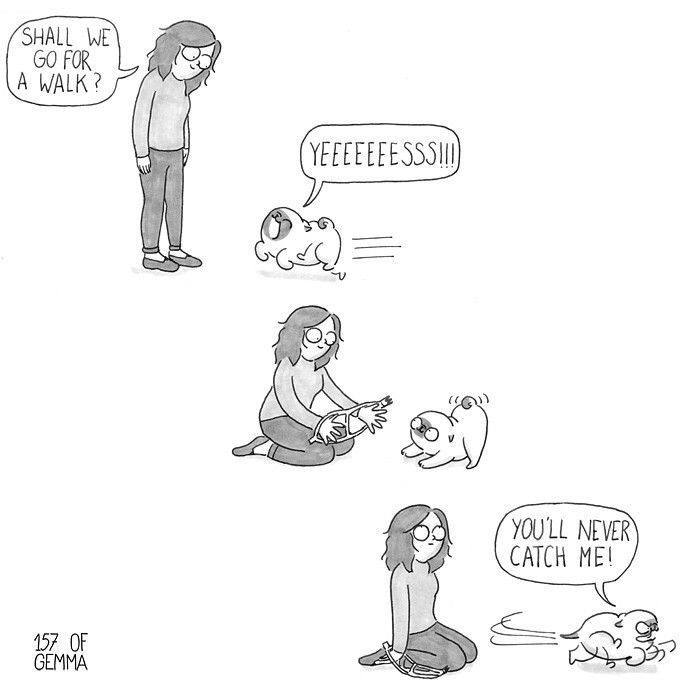 Des bandes dessinées adorables qui résument ce que c'est que de vivre avec un chien Des bandes dessinées adorables qui résument ce que c'est que de vivre avec un chien