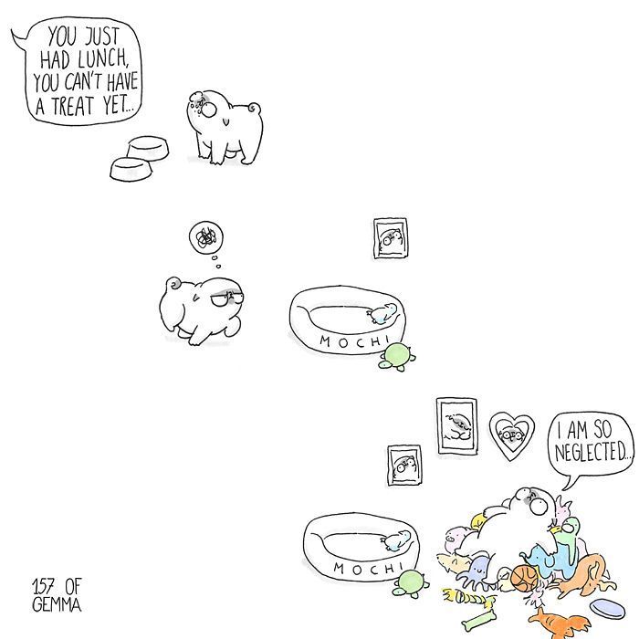 Des bandes dessinées adorables qui résument ce que c'est que de vivre avec un chien Des bandes dessinées adorables qui résument ce que c'est que de vivre avec un chien