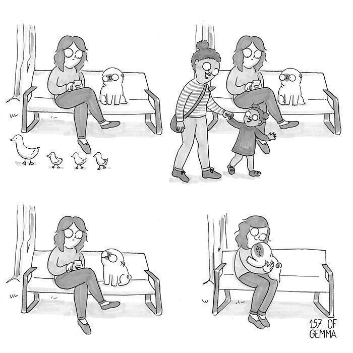 Des bandes dessinées adorables qui résument ce que c'est que de vivre avec un chien Des bandes dessinées adorables qui résument ce que c'est que de vivre avec un chien