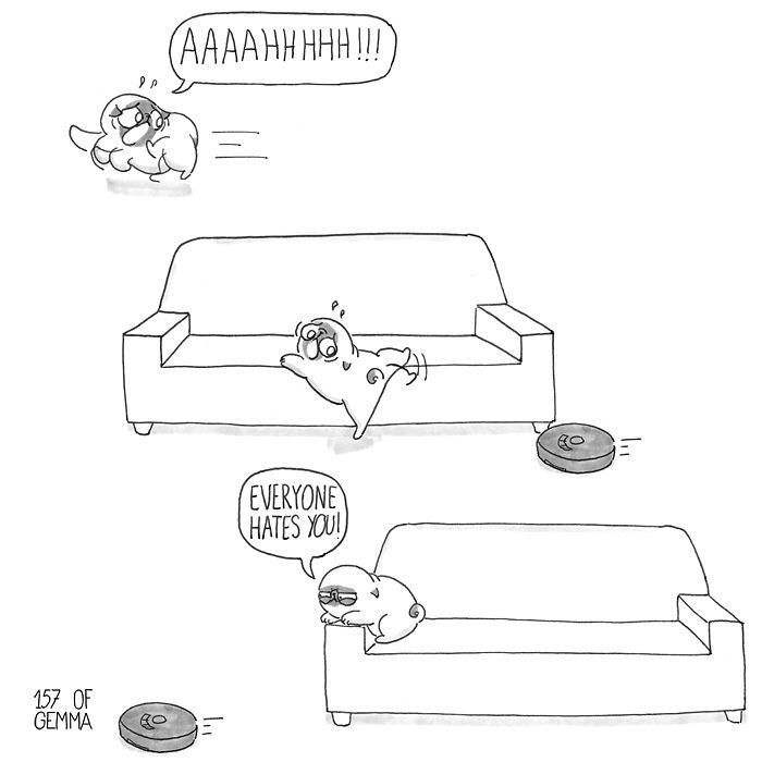 Des bandes dessinées adorables qui résument ce que c'est que de vivre avec un chien Des bandes dessinées adorables qui résument ce que c'est que de vivre avec un chien