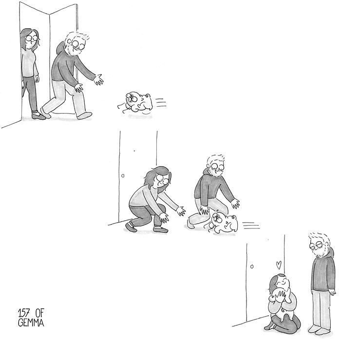 Des bandes dessinées adorables qui résument ce que c'est que de vivre avec un chien Des bandes dessinées adorables qui résument ce que c'est que de vivre avec un chien