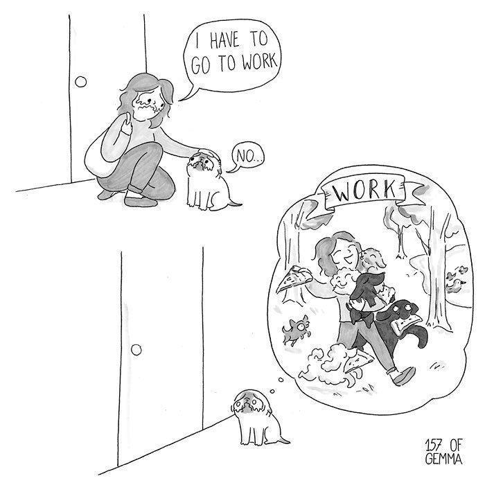 Des bandes dessinées adorables qui résument ce que c'est que de vivre avec un chien Des bandes dessinées adorables qui résument ce que c'est que de vivre avec un chien