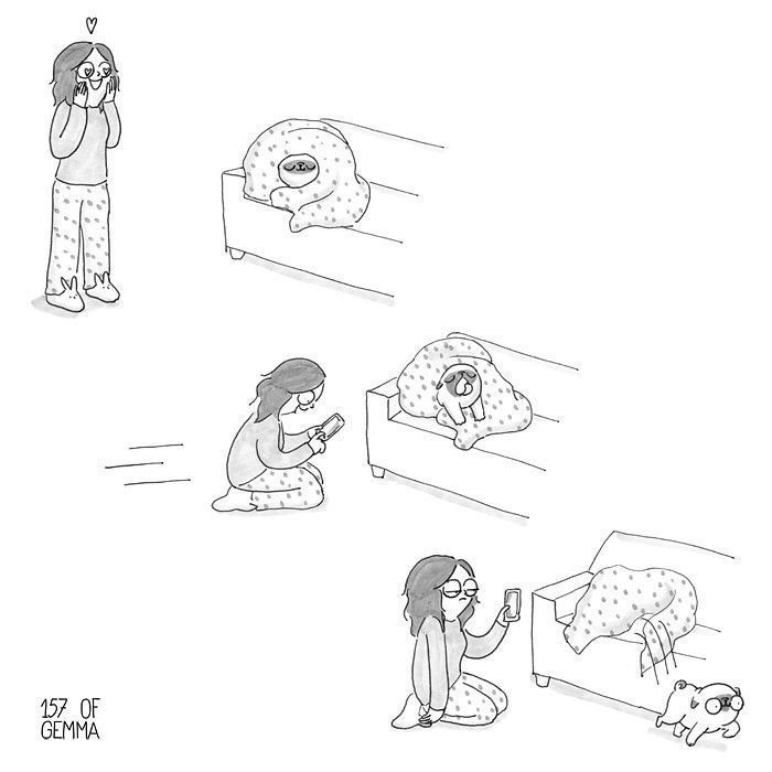 Des bandes dessinées adorables qui résument ce que c'est que de vivre avec un chien Des bandes dessinées adorables qui résument ce que c'est que de vivre avec un chien