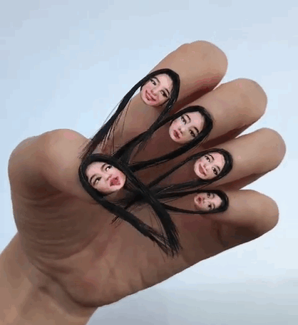 Maintenant, les ongles selfie poilus existent Maintenant, les ongles selfie poilus existent