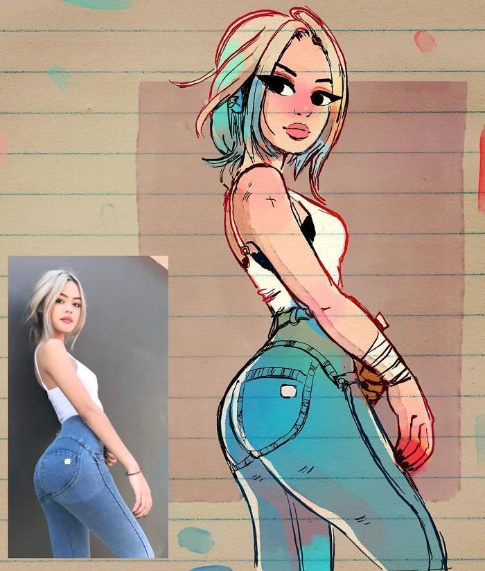 Se Transformer En Personnage De Dessin Animé Un illustrateur transforme des gens en personnages manga, le résultat