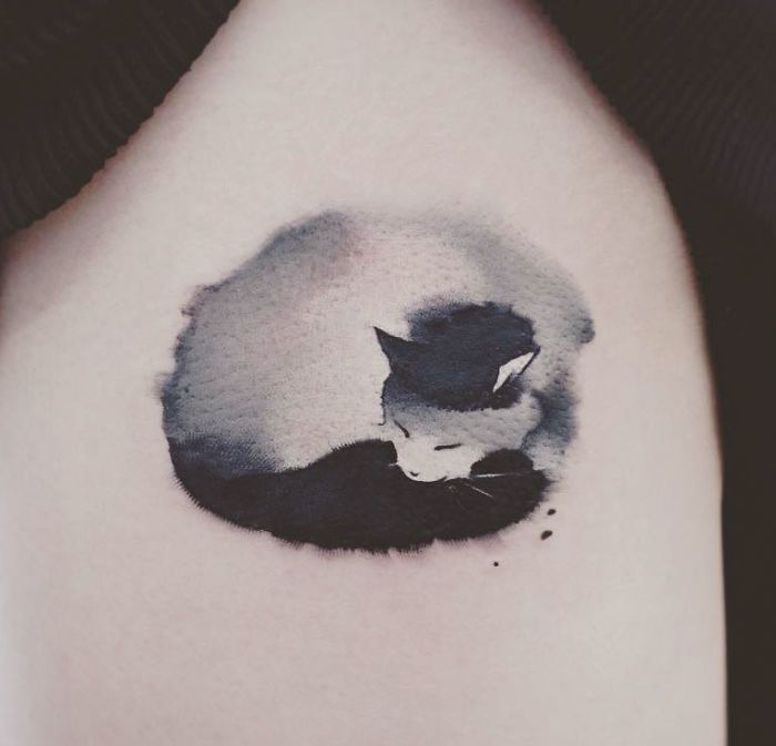 Un Artiste Chinois Cree Des Tatouages Aquarelle Incroyable Qui Ressemblent A Des Peintures