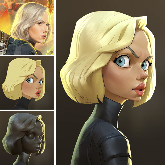 Se Transformer En Personnage De Dessin Animé Cet artiste transforme les personnages de films en dessins animés.
