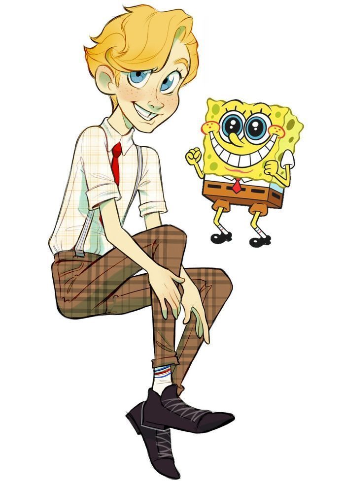 Une artiste russe reimagine les personnages de Bob l'éponge comme des humains Une artiste russe reimagine les personnages de Bob l'éponge comme des humains