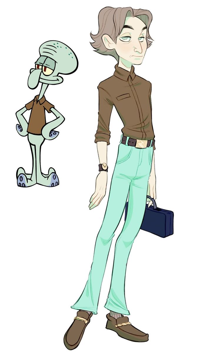 Une artiste russe reimagine les personnages de Bob l'éponge comme des humains Une artiste russe reimagine les personnages de Bob l'éponge comme des humains