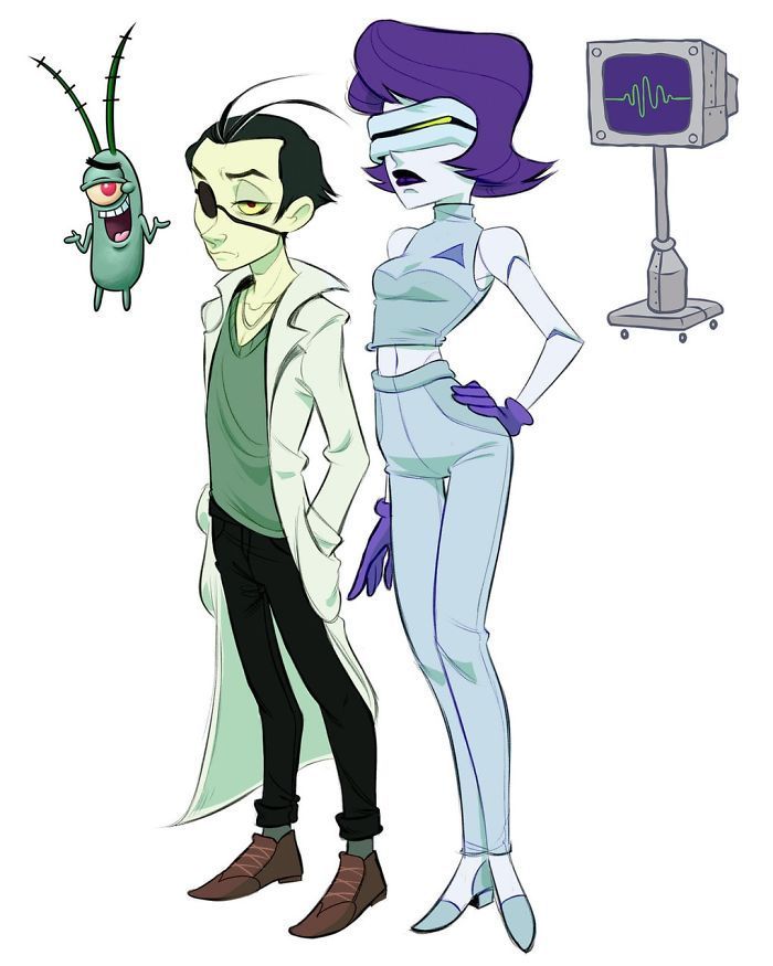 Une artiste russe reimagine les personnages de Bob l'éponge comme des humains Une artiste russe reimagine les personnages de Bob l'éponge comme des humains