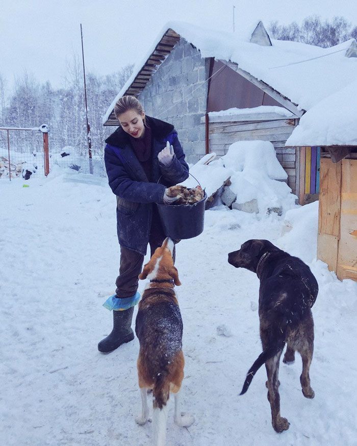 Famous Russian Photographer Ends Her Career To Live In A Forest With 100 Sick Dogs Famous Russian Photographer Ends Her Career To Live In A Forest With 100 Sick Dogs