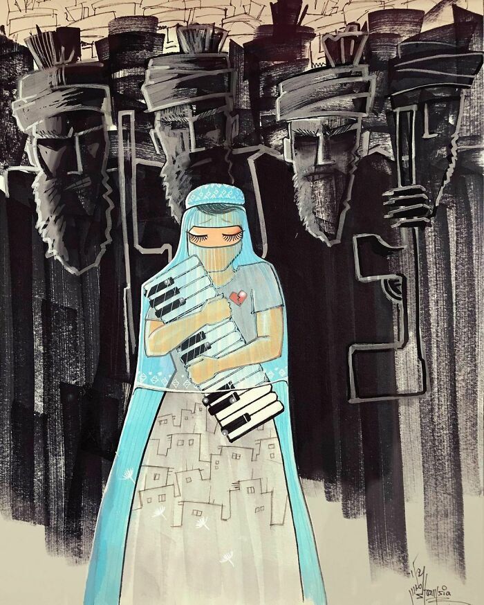 40 Heartbreaking Works By The First Female Afghan Street Artist
