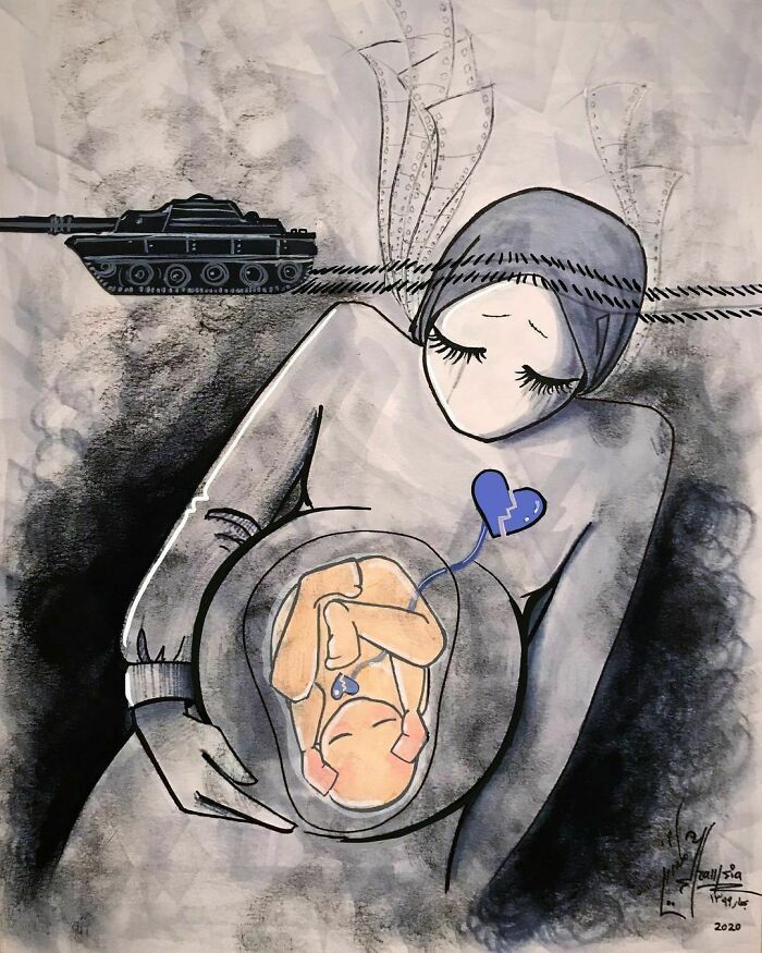 40 Heartbreaking Works By The First Female Afghan Street Artist