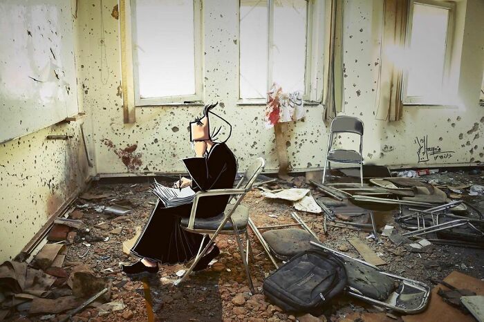 40 Heartbreaking Works By The First Female Afghan Street Artist