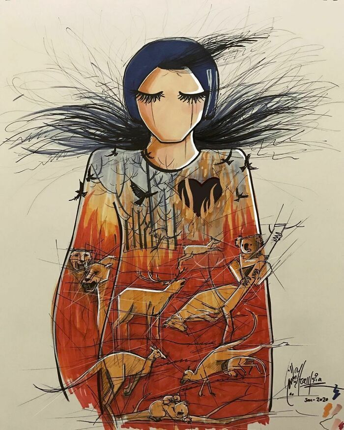 40 Heartbreaking Works By The First Female Afghan Street Artist