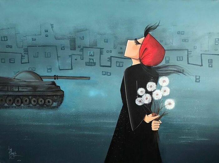 40 Heartbreaking Works By The First Female Afghan Street Artist