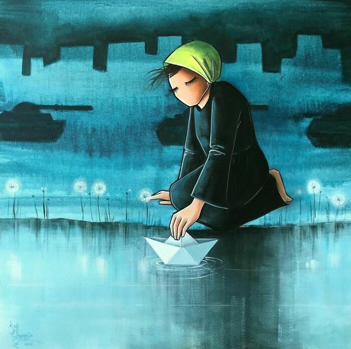 40 Heartbreaking Works By The First Female Afghan Street Artist