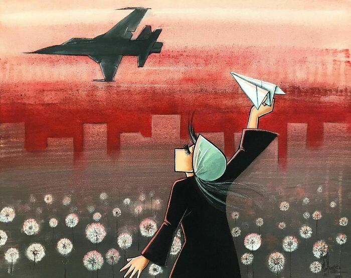 40 Heartbreaking Works By The First Female Afghan Street Artist