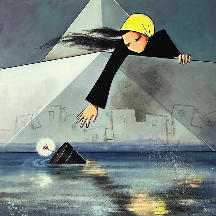 40 Heartbreaking Works By The First Female Afghan Street Artist