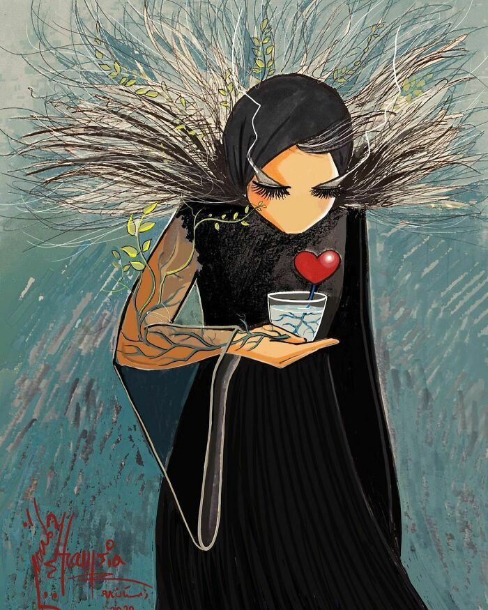 40 Heartbreaking Works By The First Female Afghan Street Artist