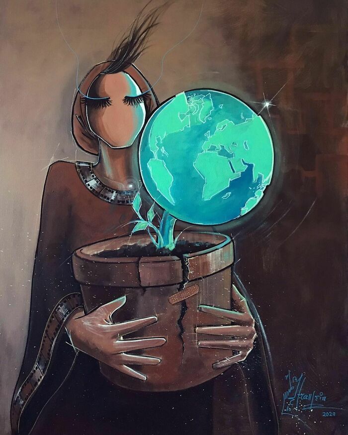 40 Heartbreaking Works By The First Female Afghan Street Artist