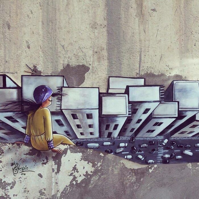 40 Heartbreaking Works By The First Female Afghan Street Artist