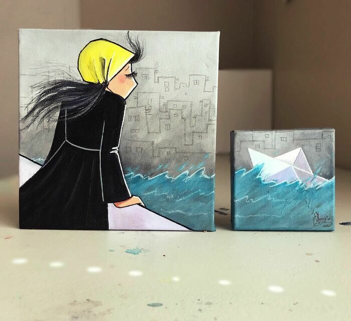 40 Heartbreaking Works By The First Female Afghan Street Artist