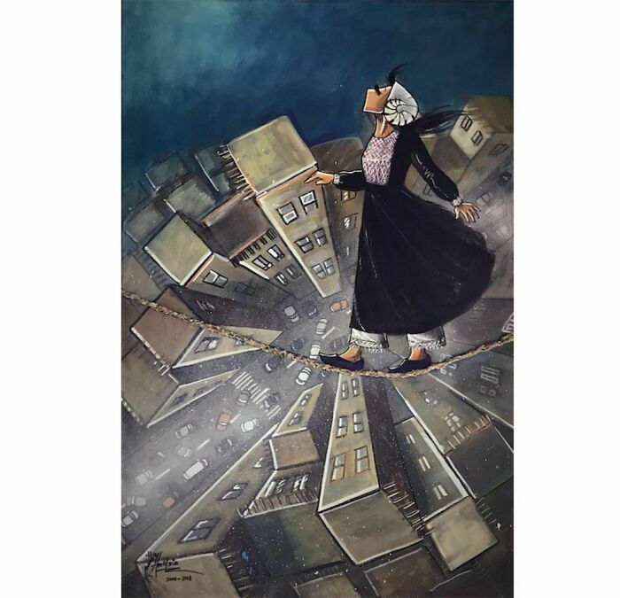 40 Heartbreaking Works By The First Female Afghan Street Artist