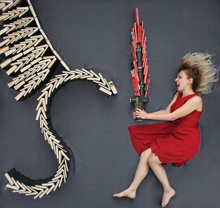 55 Impressive Installations Created By A Book Lover And Photographer Combining Her Two Hobbies