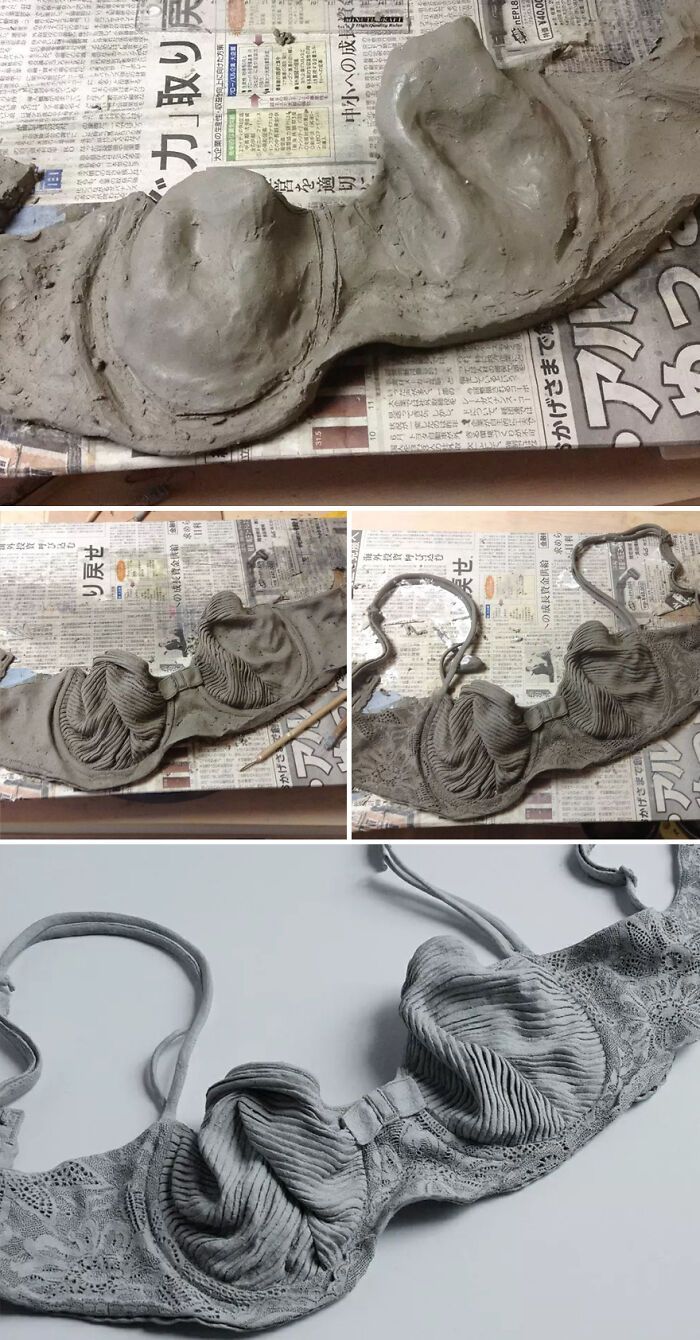 This Japanese Artist Uses Soft Clay To Carve Out Hyper-Realistic Clothing And Accessories (30 Pics)