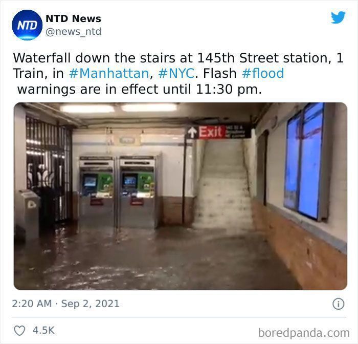 People Are Horrified By The Scenes Of Apocalyptic Flooding In New York City (34 Photos)
