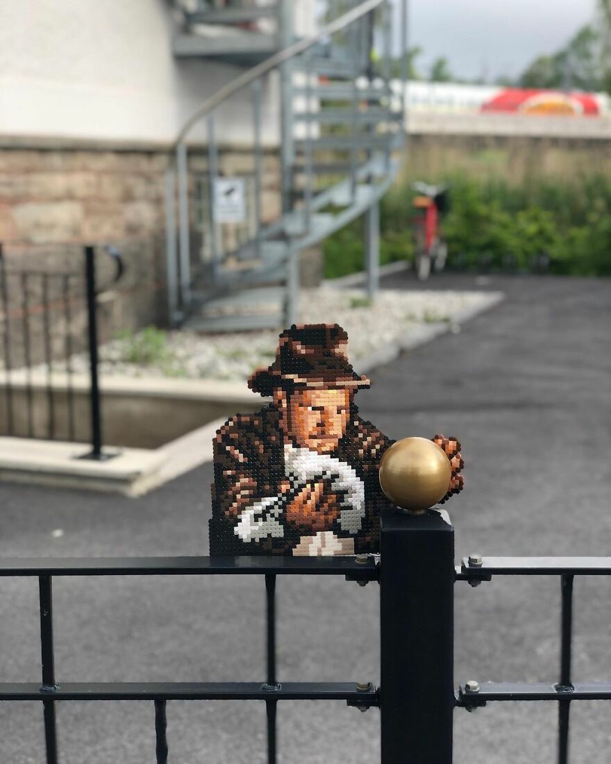 Artist ‘Vandalizes’ The Streets With His Fun And Unique Pixel Art (30 Pics)