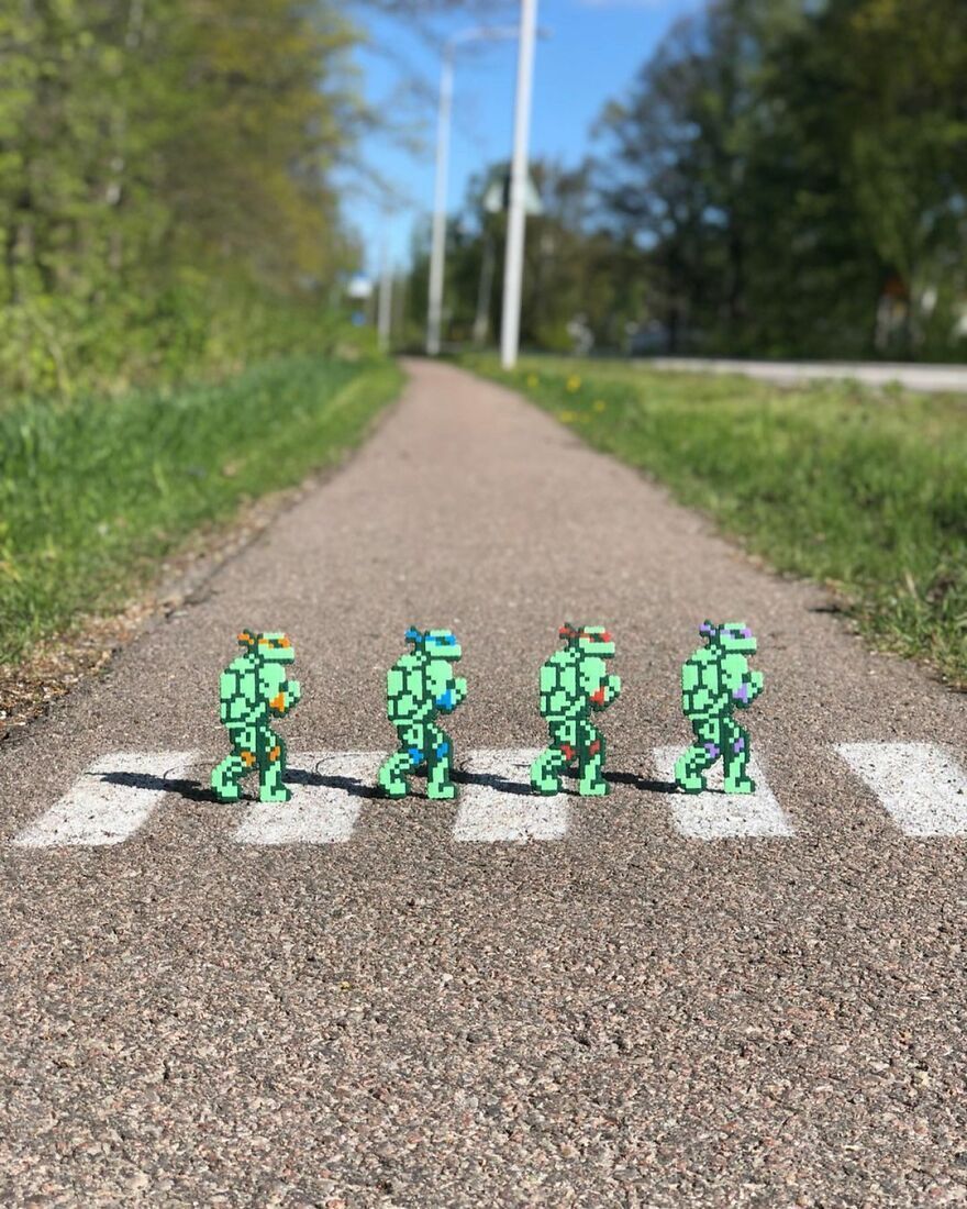 Artist ‘Vandalizes’ The Streets With His Fun And Unique Pixel Art (30 Pics)
