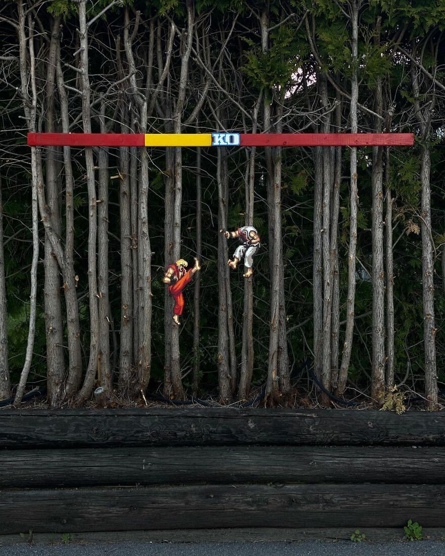 Artist ‘Vandalizes’ The Streets With His Fun And Unique Pixel Art (30 Pics)