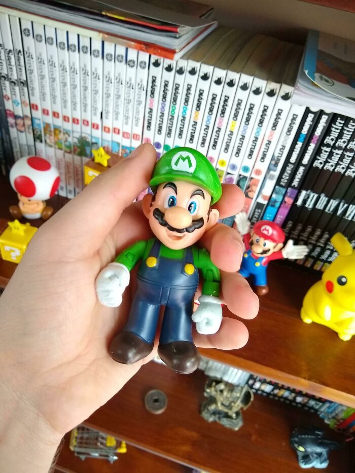 a trouvé le légendaire jouet mario vert