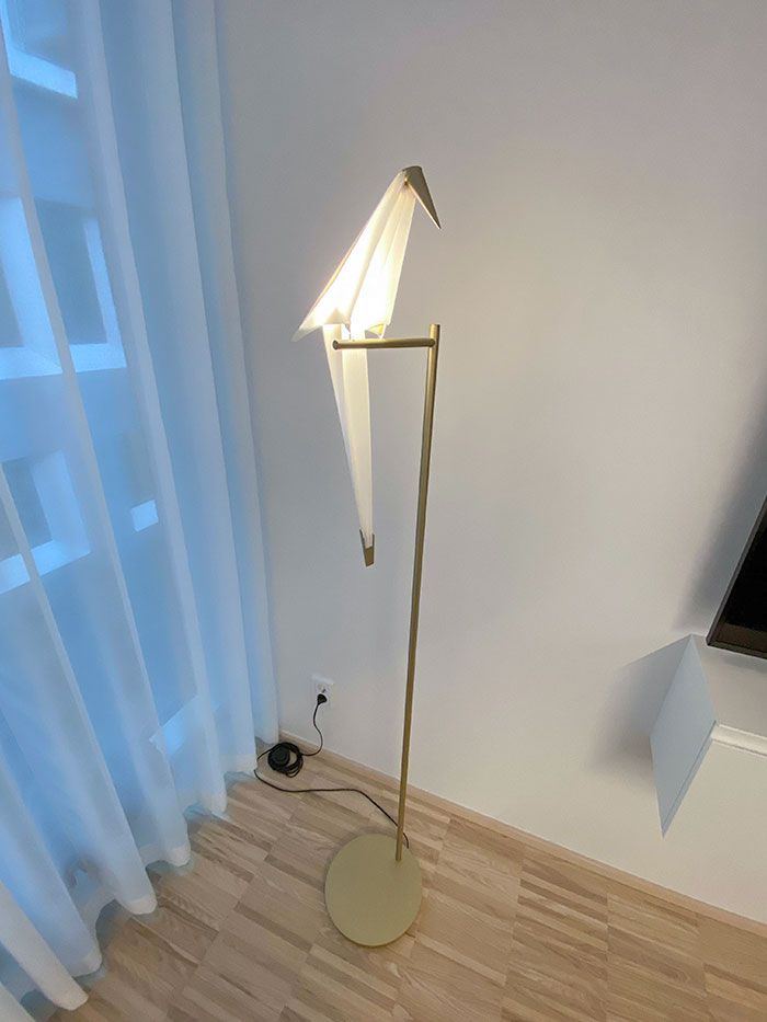 lampe oiseau origami