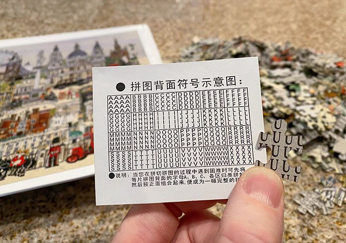 Mon puzzle de 1000 pièces a un code de triche