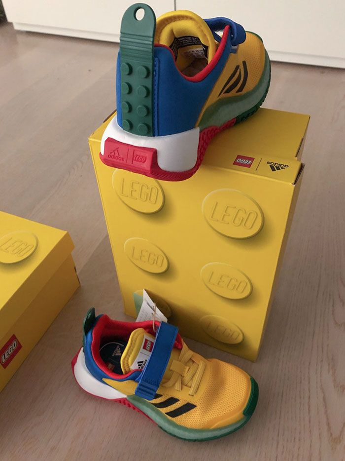 Boîte à chaussures en briques lego