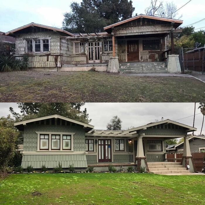 voici une merveilleuse maison d’artisans de 1915 de pasadena située dans le paradis de bunglsow que j’ai eu le plaisir d’acheter et de restaurer il y a quelques années. bien que cette maison ne fasse que 950 pieds carrés, il a fallu près de 2 ans pour terminer les rénovations en raison de la collaboration avec la société historique de pasadena et des autorisations de la ville.