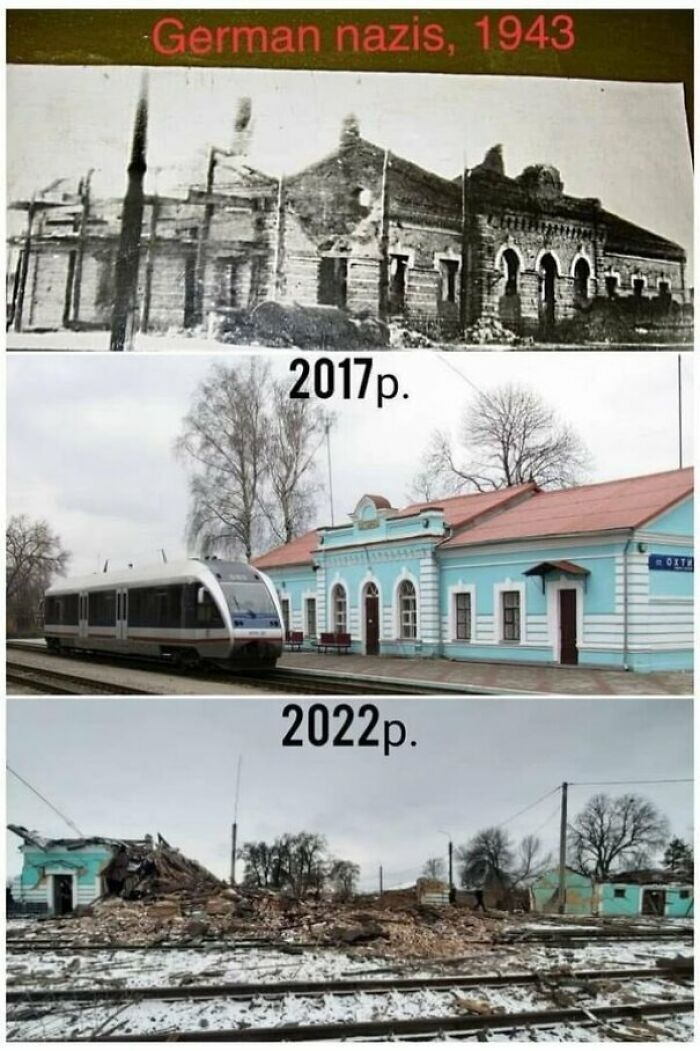 gare ferroviaire d’okhtyrka, ukraine