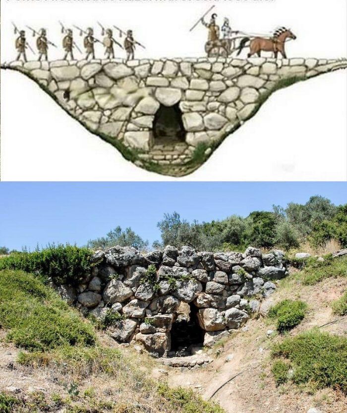 un pont de chars vieux de 3 300 ans est encore utilisé aujourd’hui. le pont d’arkadiko a été construit entre 1300 et 1190 bce, ce qui en fait l’un des plus anciens ponts en arc encore utilisés. il a été construit sur une route qui reliait Tiryns à épidaurus et faisait partie d’un plus grand système de routes militaires.