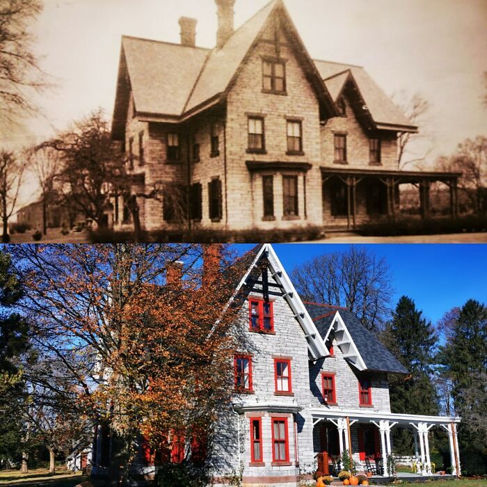 Photos d’une victorienne de 1878 dans le centre de la Pennsylvanie, aux États-Unis : 1920s & 2021